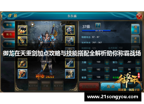 御龙在天重剑加点攻略与技能搭配全解析助你称霸战场
